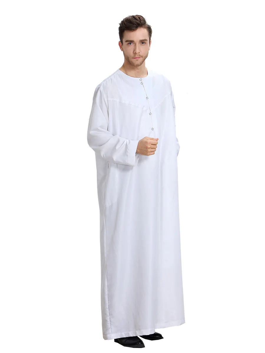 MXCHAN 2021 Hot sale Saudi Dubai  New style  high polyester abaya mens muslim thobe