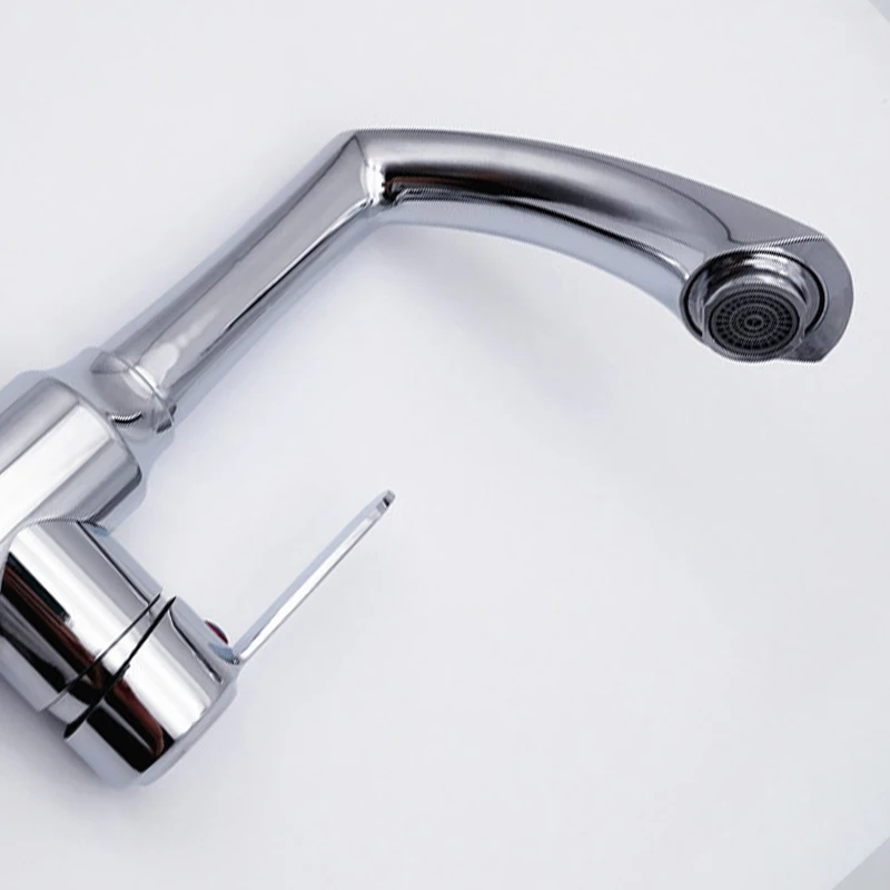 SAKEMI Electroplated stainless steel ball basin hot and cold faucet mixed water single handle single hole basin faucet