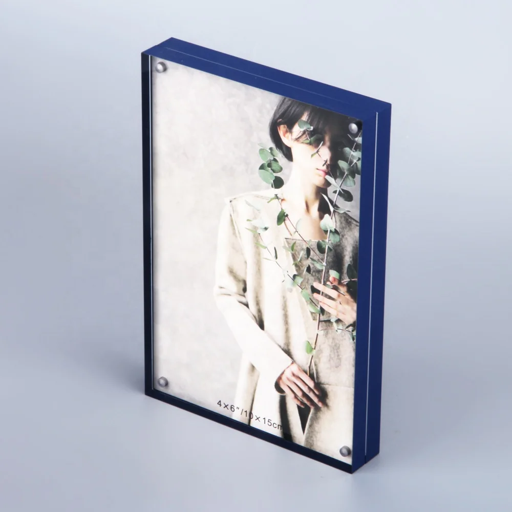 HOMESWEET Wholesale Acrylic photo frame 4X6 Clear Acrylic Photo Frame With Magnet