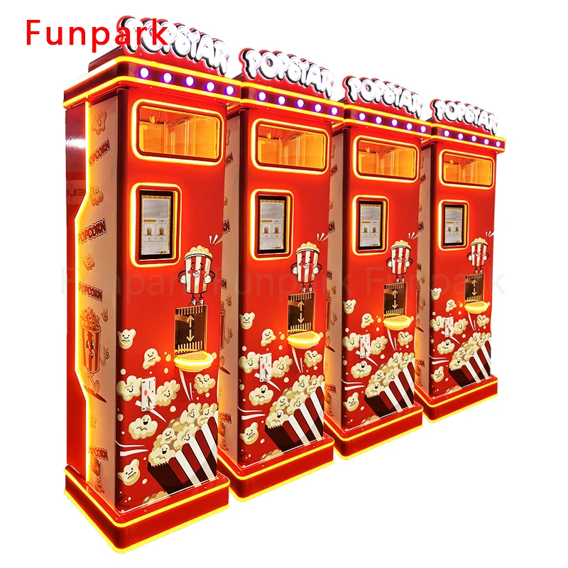 Funpark Popular Design Fast Food Vending Machines Automatic Popcorn Machine Coin Operated Games