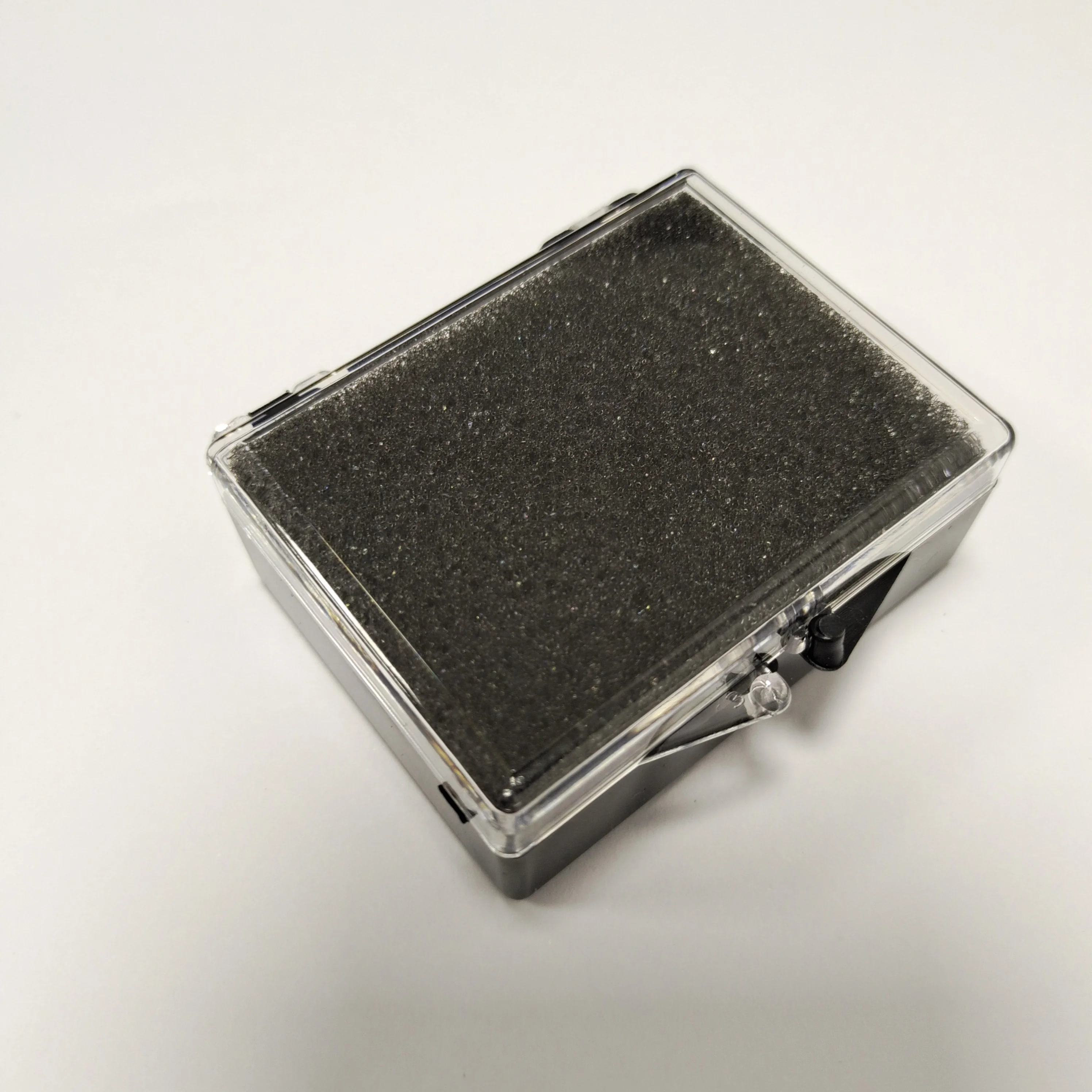 Black 2 inches Dental Lab Denture Packaging Plastic Box with Foam for Single Crowns Bridge