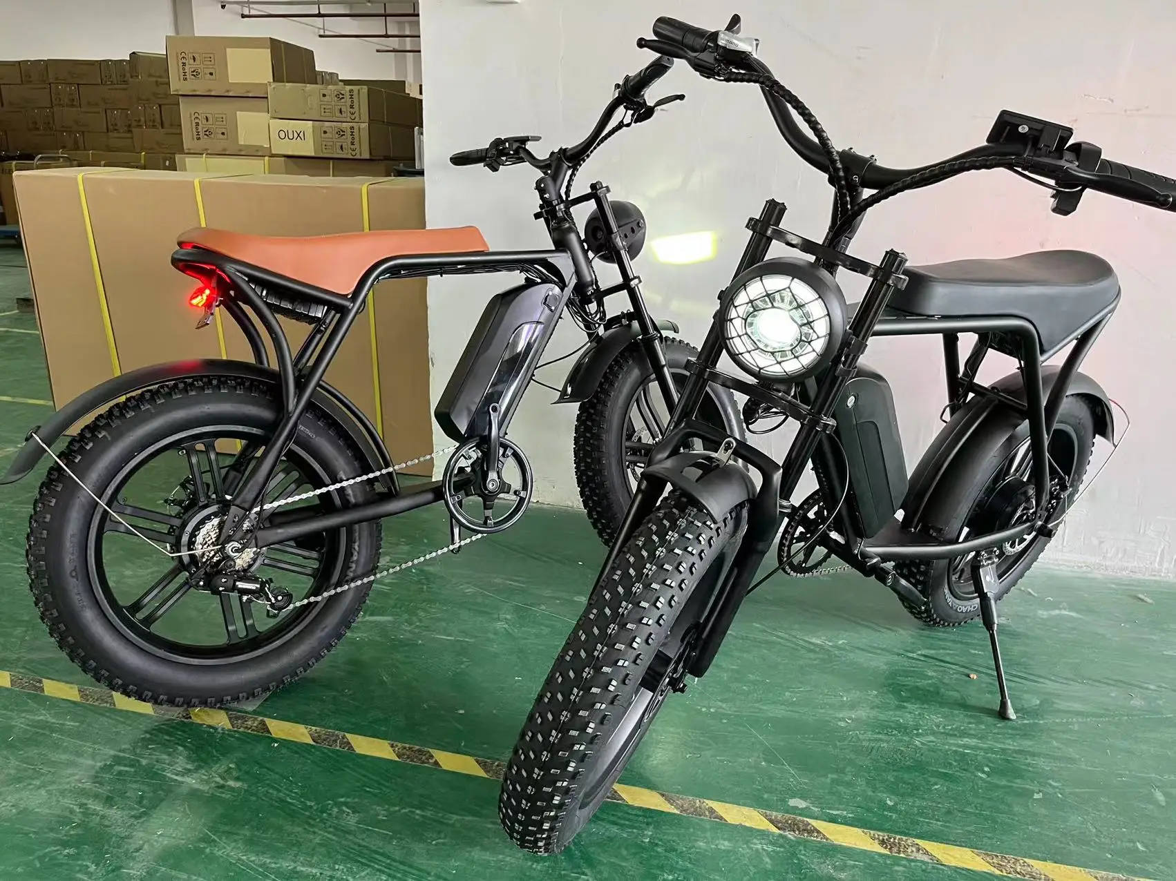 OUXI V8 New Electric Bicycle 750W Motor 48V 15Ah Lithium Battery Ebike 20In  E Fat Bike Amserdam Fat Tire Mountain Electric Bike