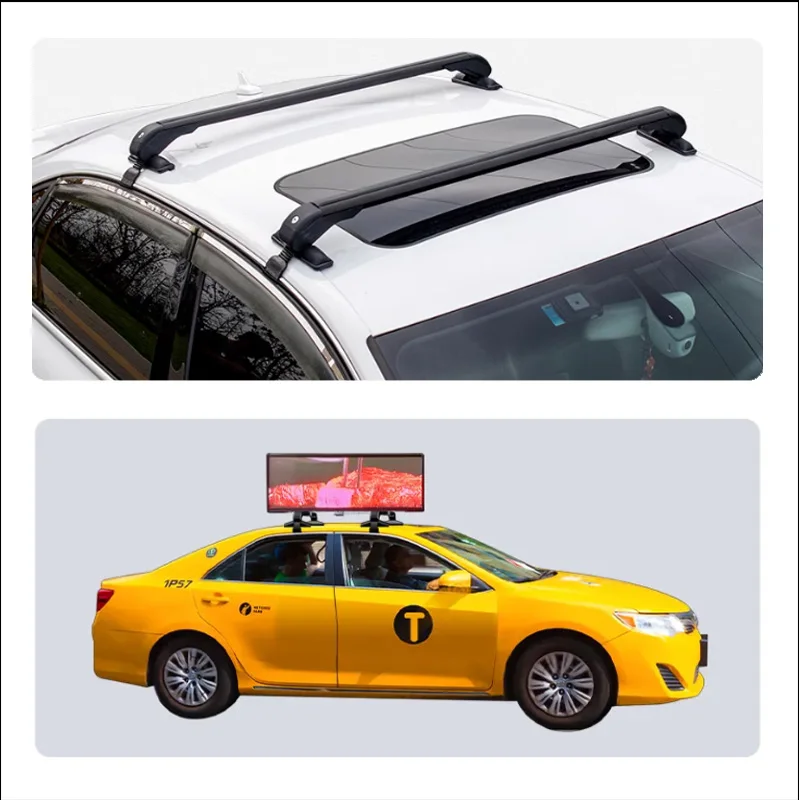 Car Rear Window p3.91 Transparent LED Display P2.5 High Definition Car Roof Taxi Top LED Display