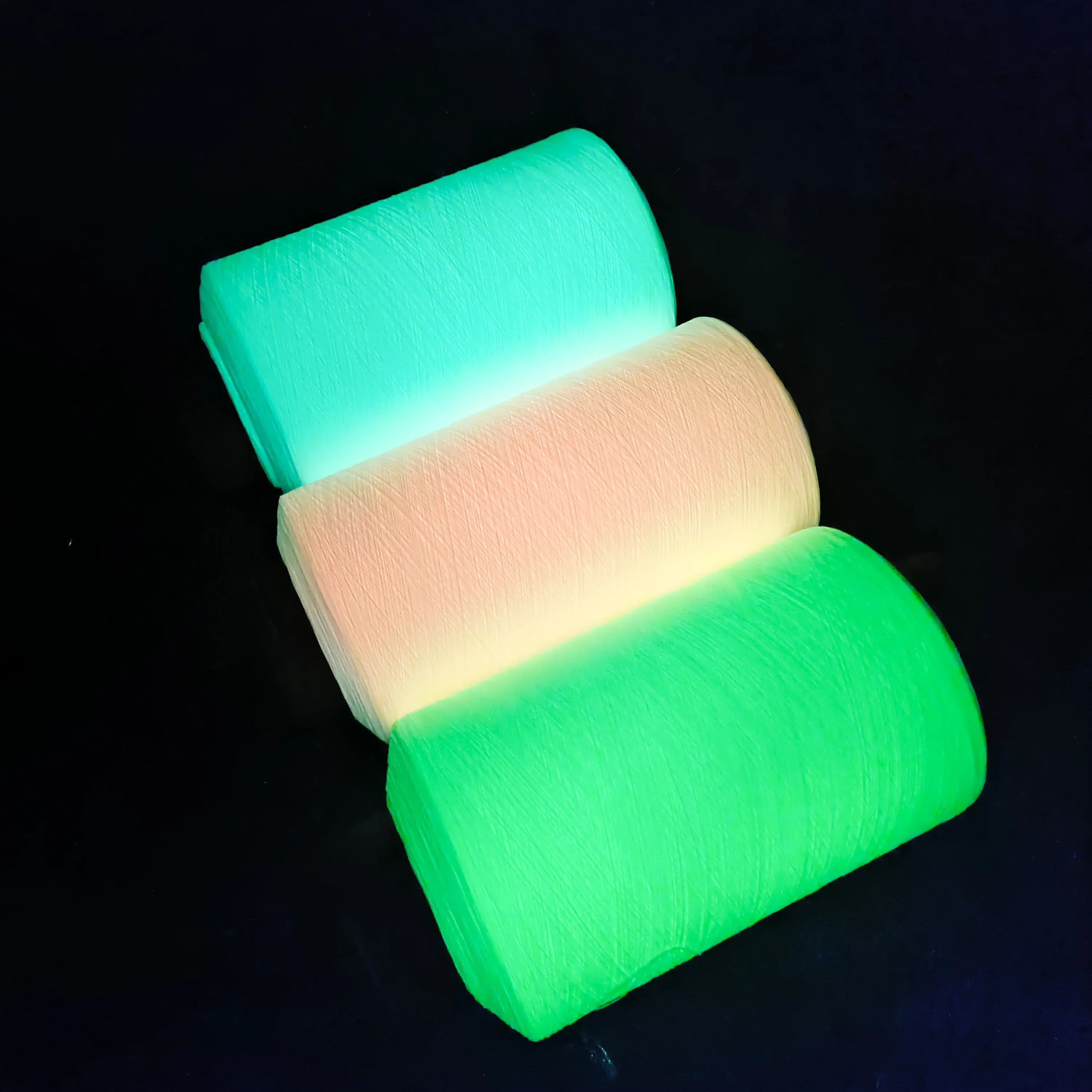 Glow in the Dark Socks Webbing Elastic Yarn DTY 75D 150D 300D Luminous Weaving Yarn Luminous Knitting Yarn for Christmas Gift