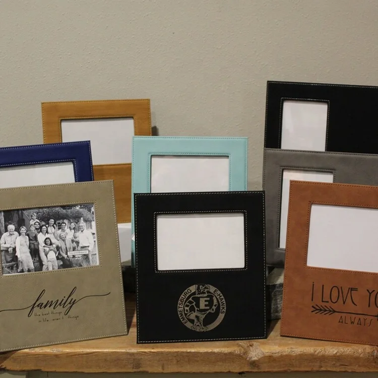 Personalized Picture Frame Laserable Leatherette Photo Frame