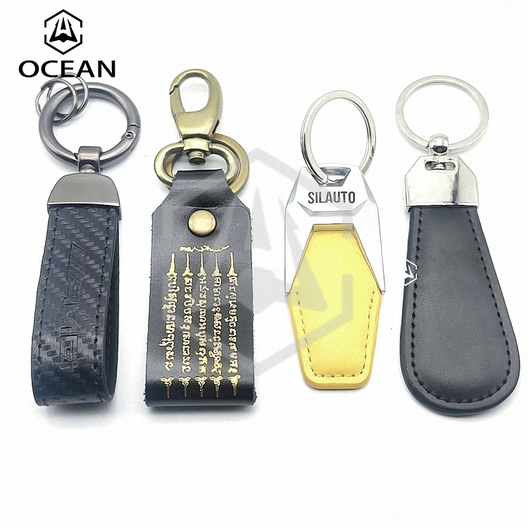 Newest Fashion Designer Leather key holder Luxury Car luxury leather hand woven keychain
