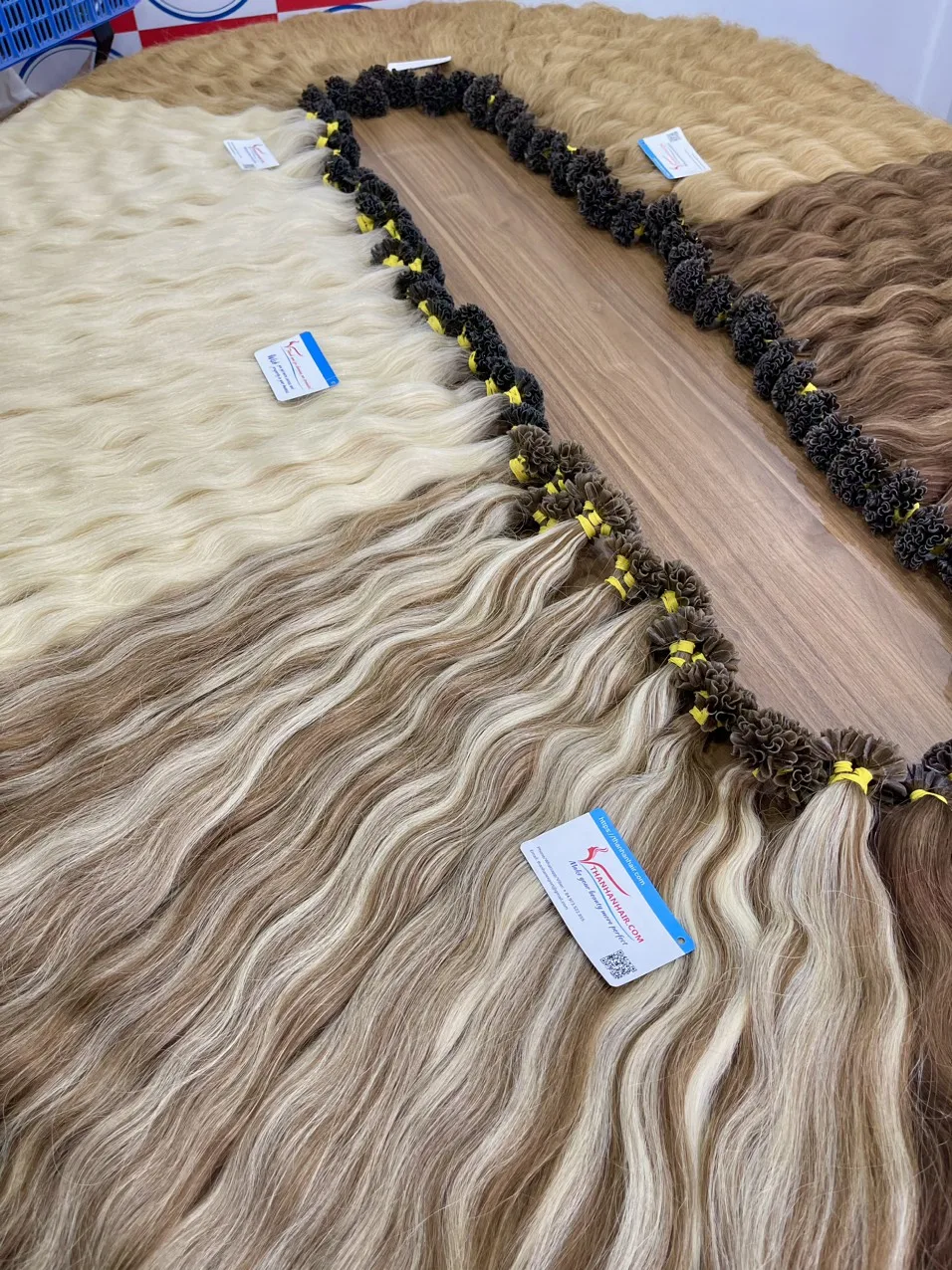 Italian Keratin Glue Hair Russian Double Drawn Human Hair Extensions Keratin Bonds K Tip Flat Tip Hair Extensions