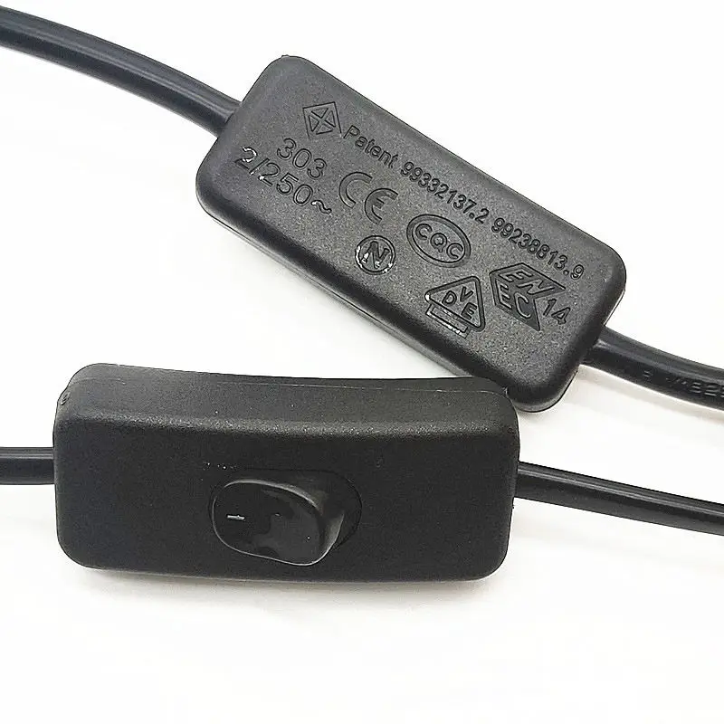 120V AC Power Plug Extension Cord Table Australia Lamp Power Cord With 303 On/Off Switch