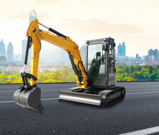 Rubber Tracks Excavator Machine YMC MC17 MC18 2 ton Digger Diesel Crawler-Moving Hydraulic Mini Excavator