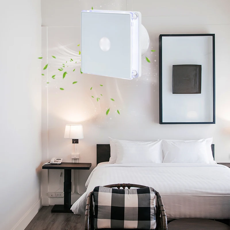 Factory Sale Stylish Look Decorative Panel  Extractor Fan Automatic Square Exhaust Fan For Bathroom