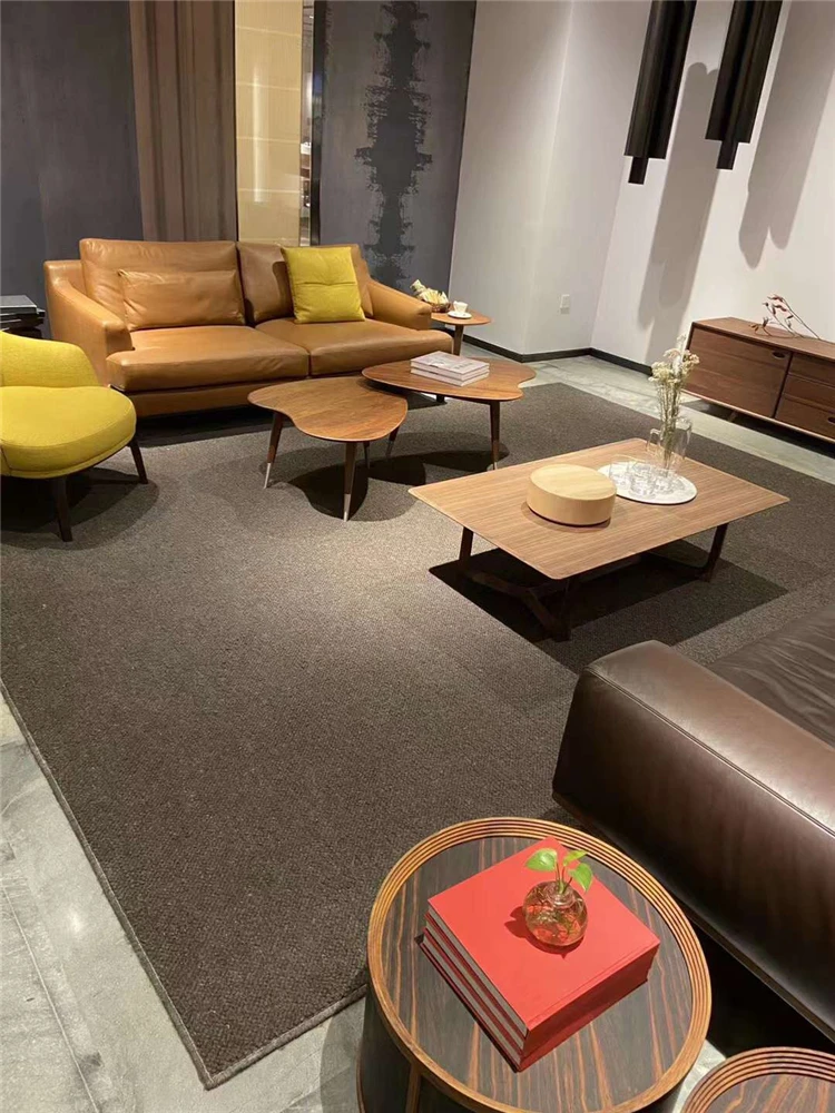 
Custom size anti slip household polyester rayon carpets 