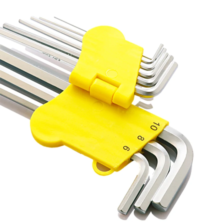 9PCS Hex key Hex Key Wrench Chrome Hex Key Set