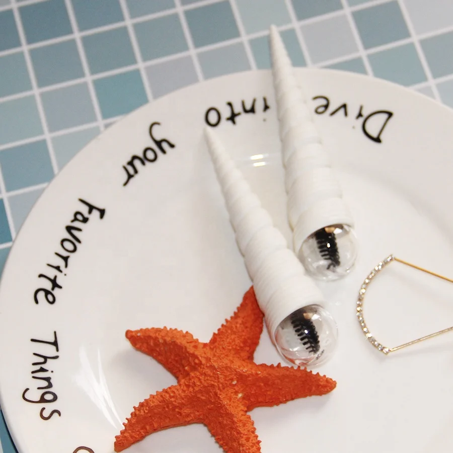 Оптовая продажа, пустые милые пластиковые контейнеры для туши для ресниц со щеткой