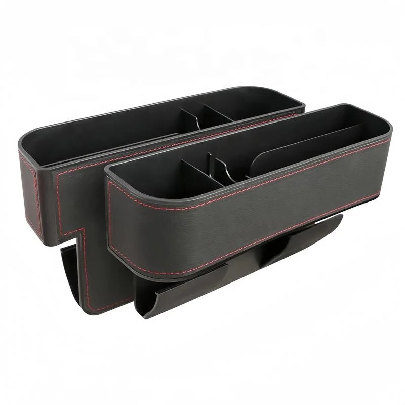 Updated Car Seat Gap Filler Universal Car Armrest Box Storage  ABS PU Leather hot selling car accessories