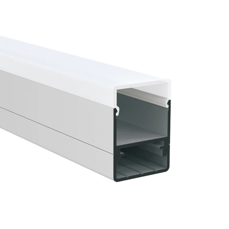 Surface Mounted Flat Low LED Light Housing Wardrobes Aluminium with PC Frosted Cover LED Strip Aluminium Profile