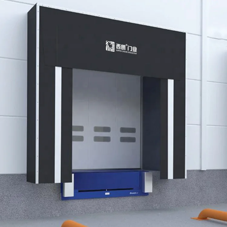 logistics truck and container loading dock door sealed mechanical dock seal for cargo food factory dock shelter