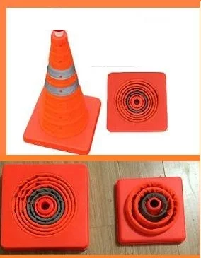 10inch High Visibility Collapsible Reflective Traffic Safety Cone