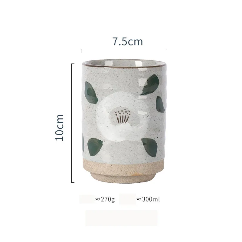 300ml Vintage Ceramic Clay Coffee Latte Cup Porcelain Pottery Tea Drinkware Water Mug