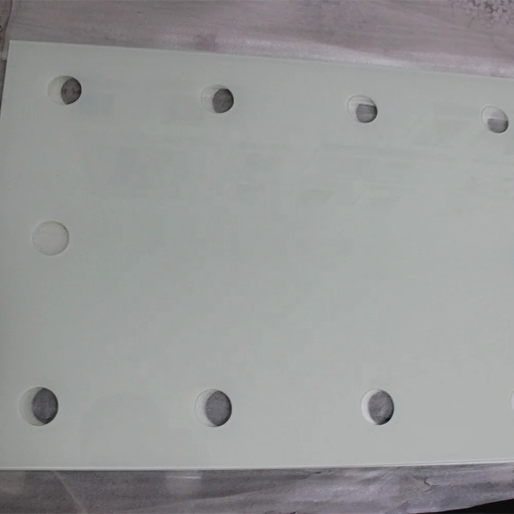 White color Painting glass with Polished Edge