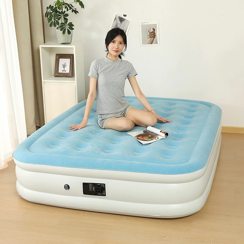 1-3 People PVC portable air bed 2 places mattress sleeping king size double camping single twin air inflatable bed