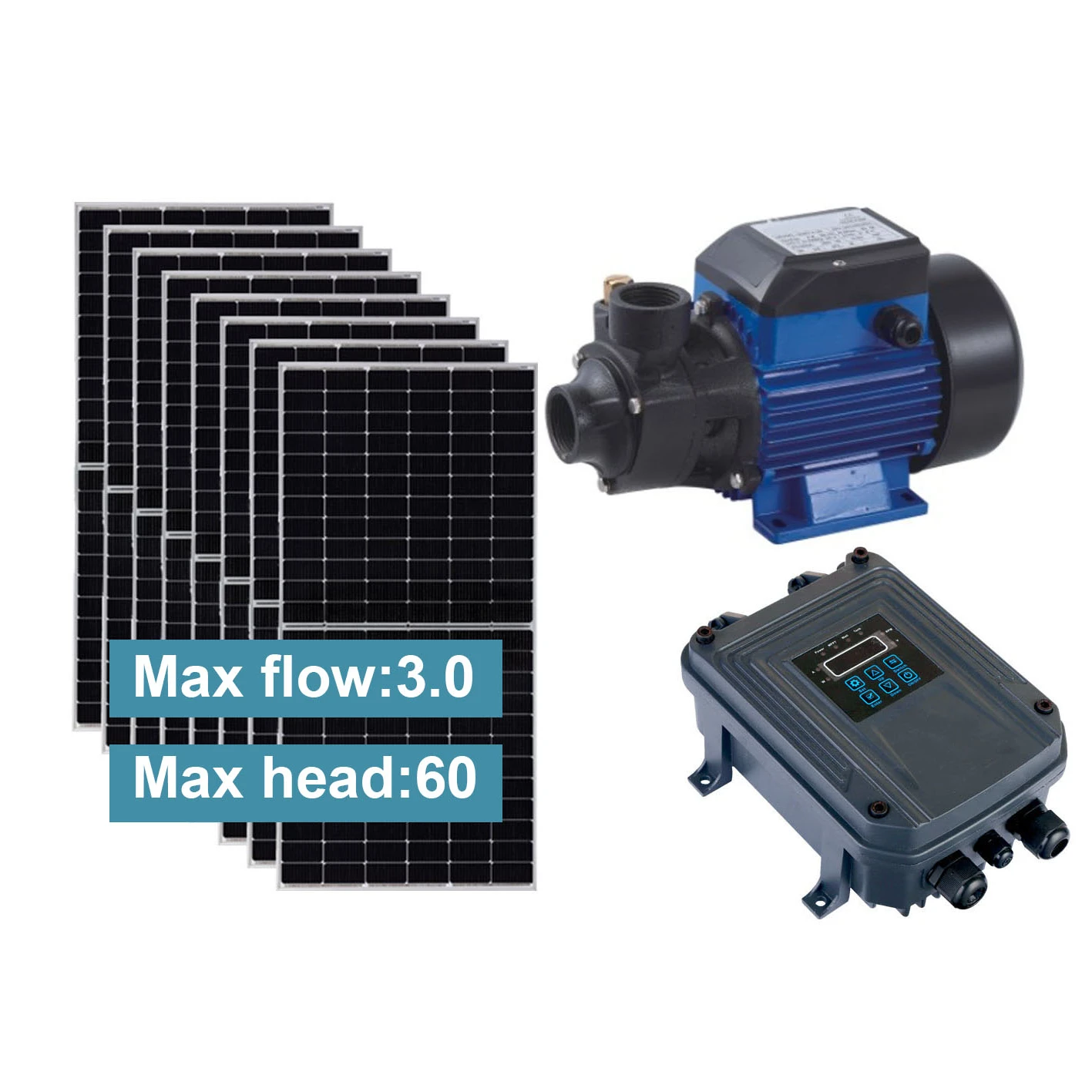 SUNFUTURE 750 Вт постоянного тока 1 Hp 7.5Hp скважины глубокий колодец погружных со слежением за максимальной точкой мощности контроллер солнечной панели система водяного насоса комплект