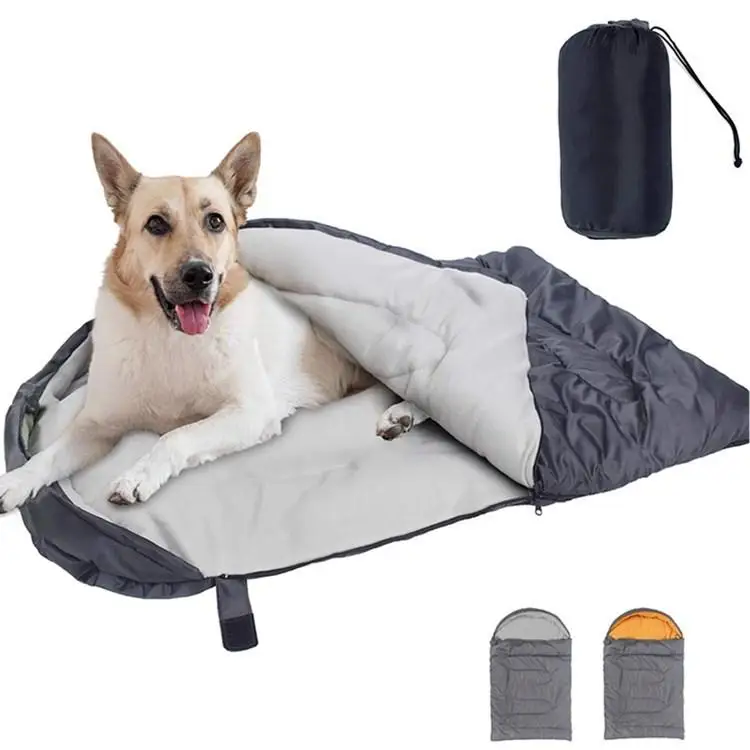 Outdoor travel camping waterproof pet cat litter washable outdoor dog bed dog sleeping bag