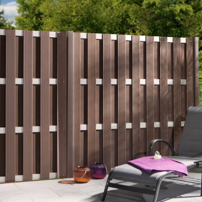 Wholesale Easy Installed Wood Plastic Composite Outdoor Fence Panels