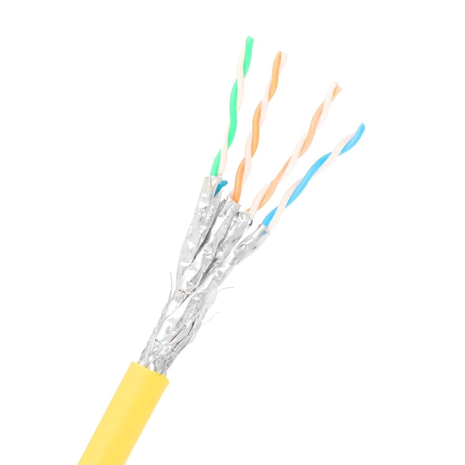 Cat8 Sftp Lan Cable 4pr 23awg 0.56mm Cat 8 Network Cable Pvc Lszh Jacket 305m 1000ft Internet Cable