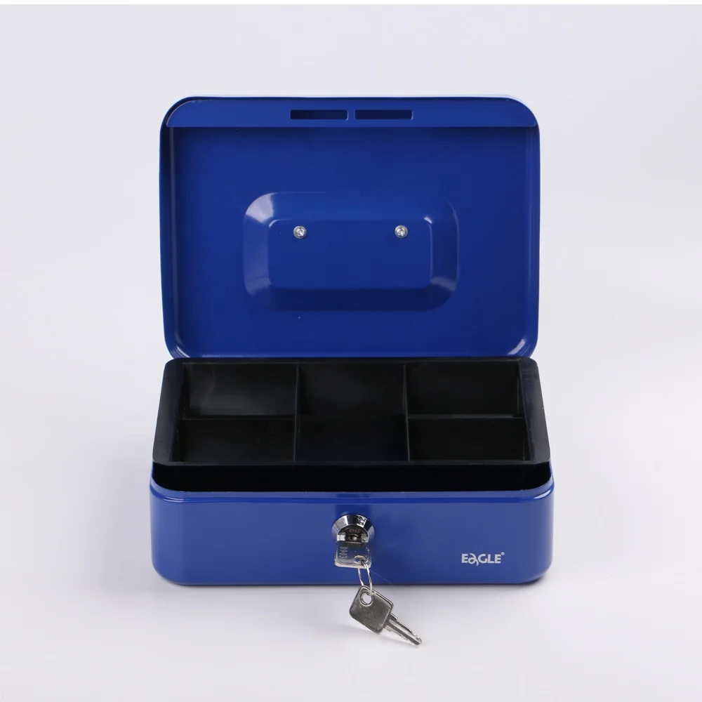 Eagle Safety Cash Box  Stationery Small Size Metal Safe Deposit Cash Box