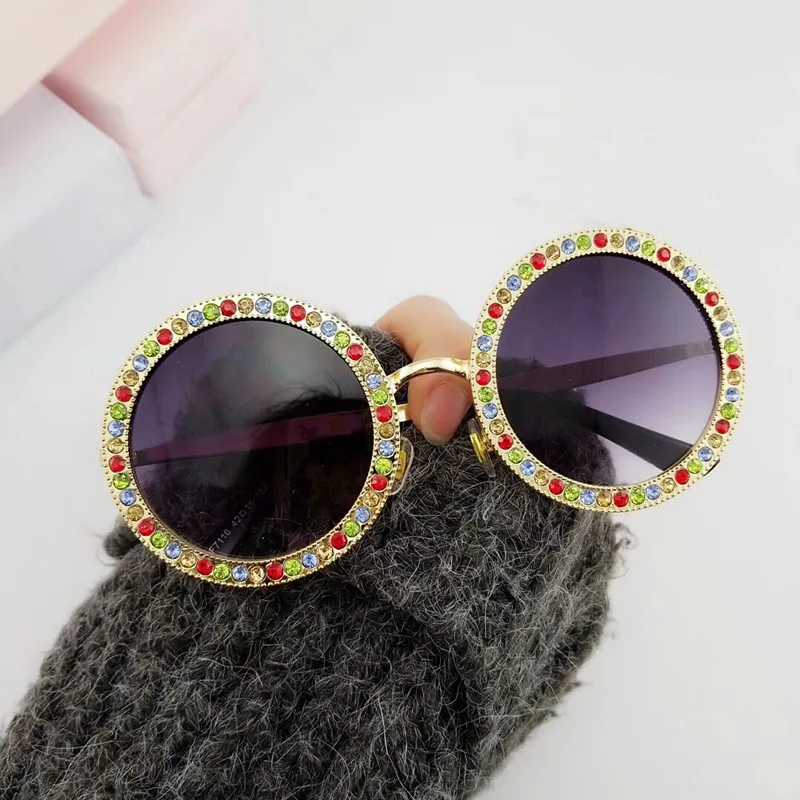 
sun glasses round sunglasses round rhinestone bling diamond sunglasses womens 