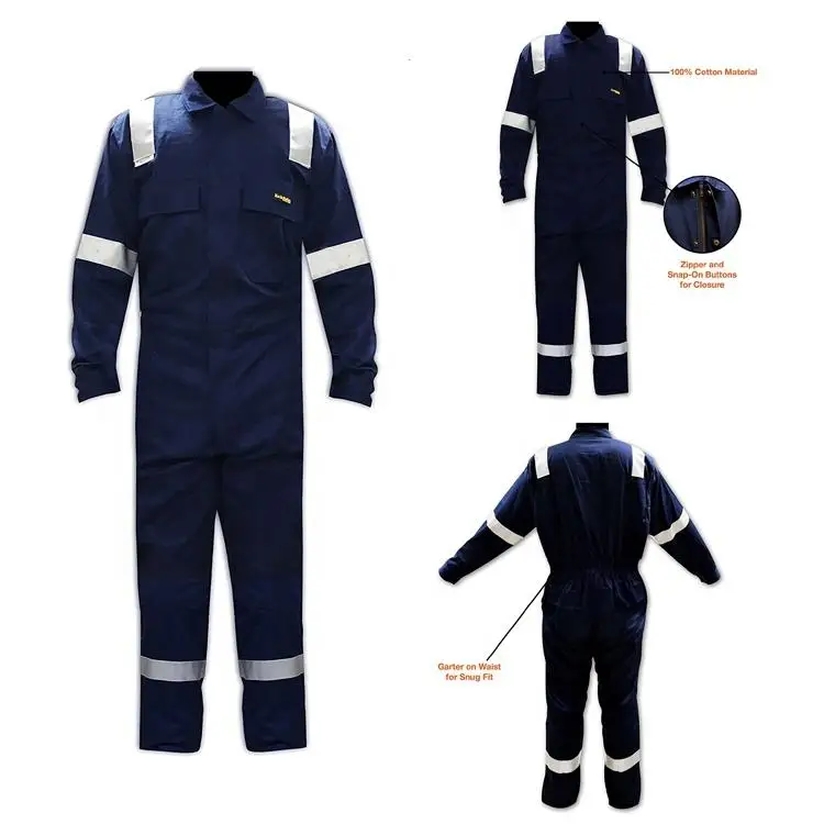 factory customsized Oil Gas Industry Workwear/safety Fire Resistant Coverall  Workwear Uniform Coverall for Men Adults