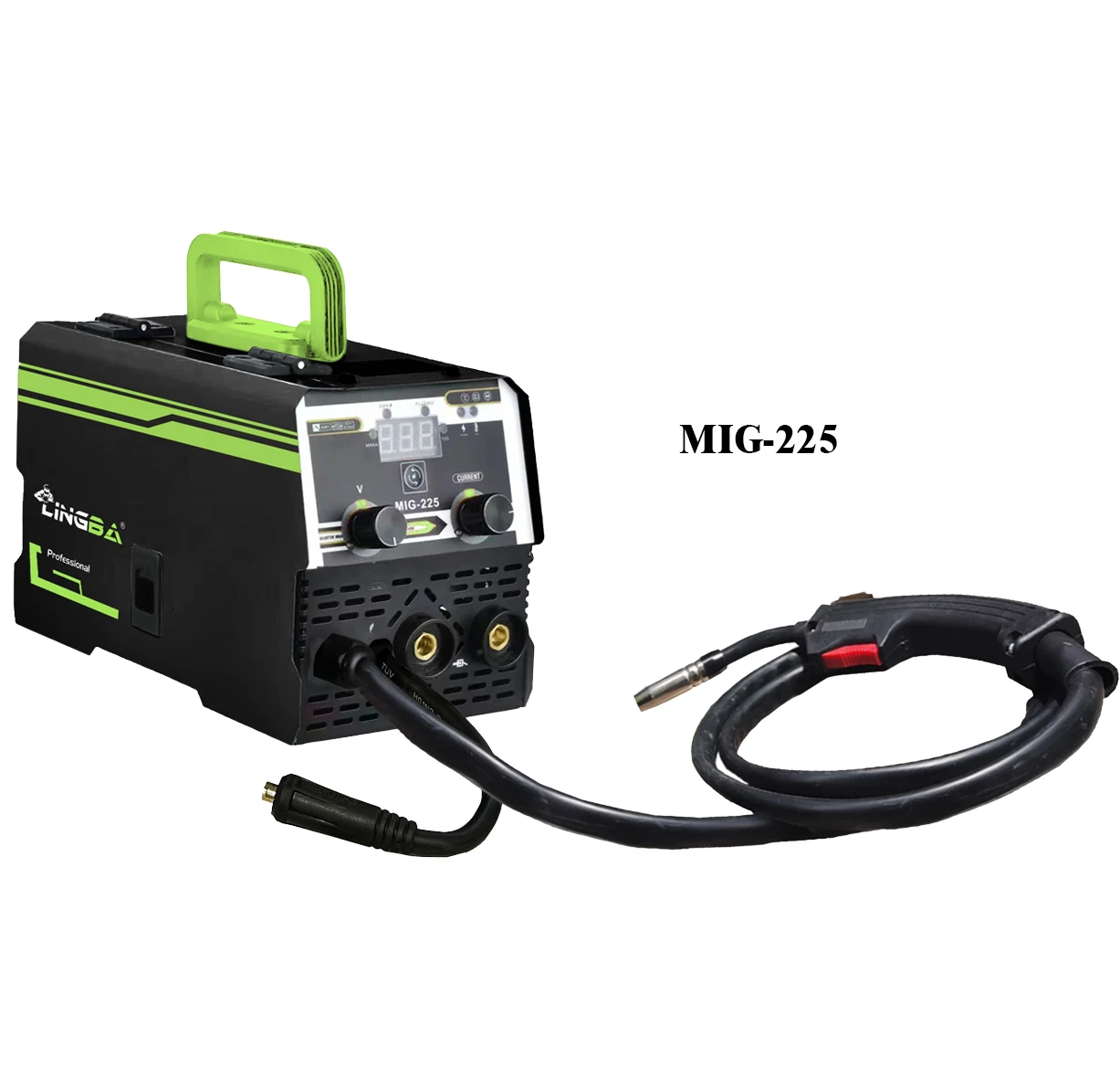 LINGBA  pulse mig welder soldadora mig mag welding 4 in 1 MIG MMA TIG GASLESS WELDING MIG-225