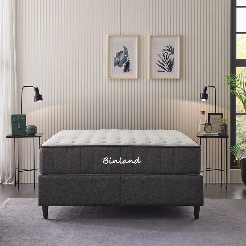 Luxury Bedroom Furniture  Hybrid Orthopedic California King Memory Foam Ortho Pillow Top Roll Up Spring Mattress In A Box