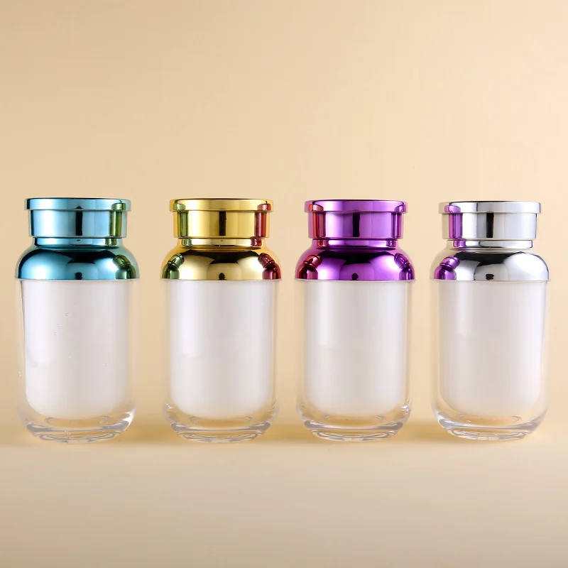 160 ML Shell shape High-end PS Custom empty health care product bottle pill capsule pil medicine tablet capsule container