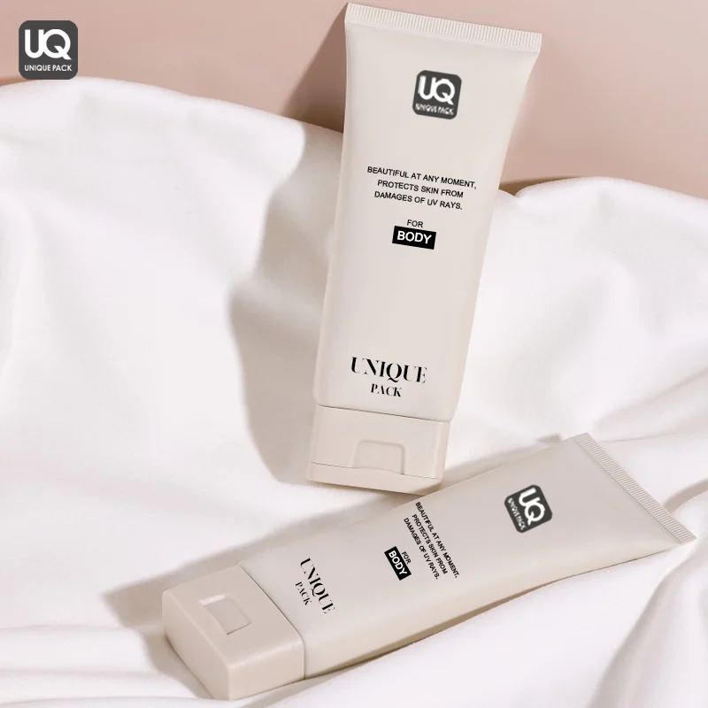 Eco Friendly Rectangle Lid Square Flip Top Caps Cosmetic Tubes Packaging For Lotion Cream Soft Squeeze Square Plastic Tube