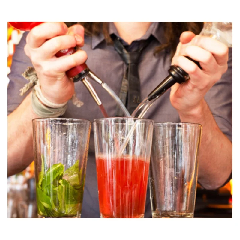 Stainless Steel Olive-Oil-Liquor-Wine-Free-Flow-Bottle-Pourer-Dispenser-Spouts-Stainless Flow Bottle Spirit Nip Pour Shot