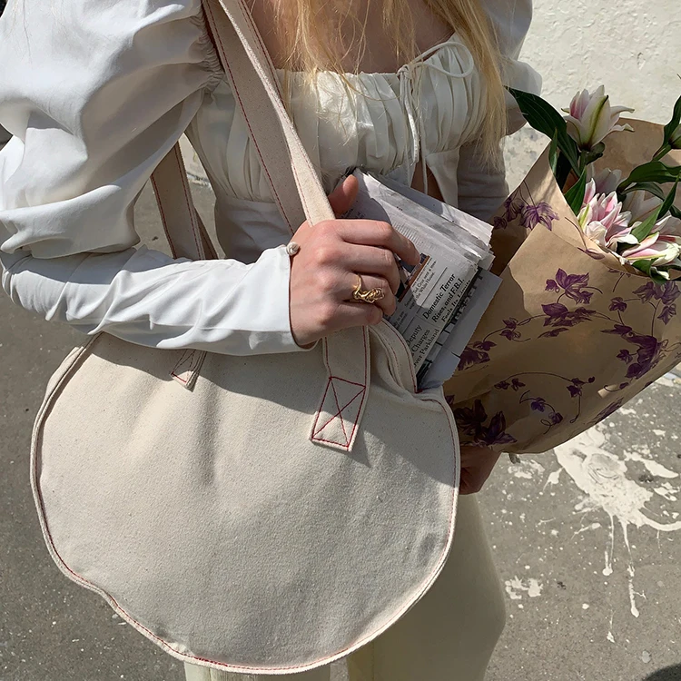 Crossbody Women Leather Tote Sling Shoulder Eadoe Online Shopping Canvas Round Cotton Bag