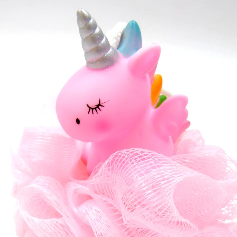 Губка для ванны пуф Loofahs отшелушивающая сетчатая щетка игрушки животных мяч душа спа-пуф скруббер лучший рождественский подарок детей