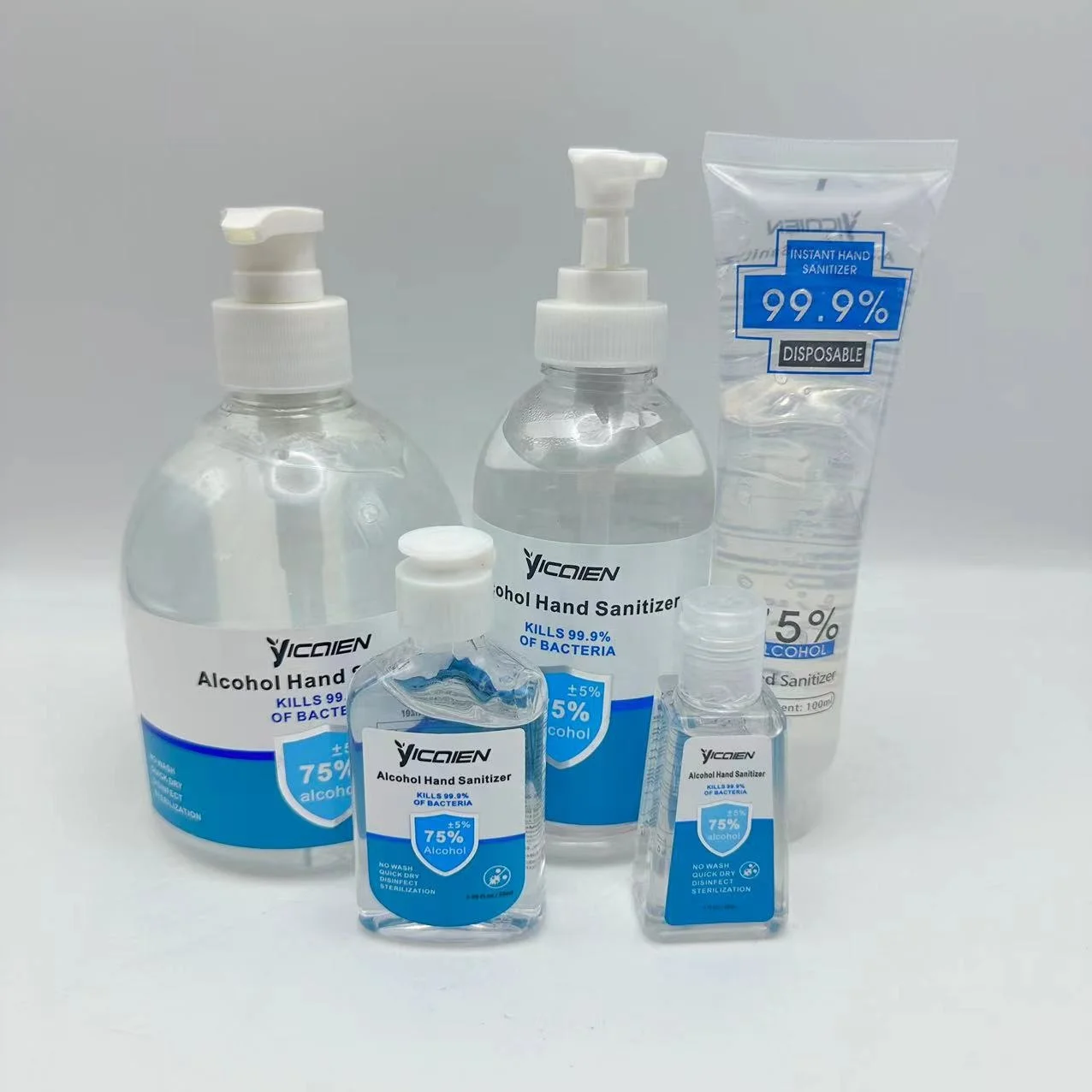 OEM/ODM own brand 250ml silver ion antibacterial hand sanitizer leave-in gel hand wash gel