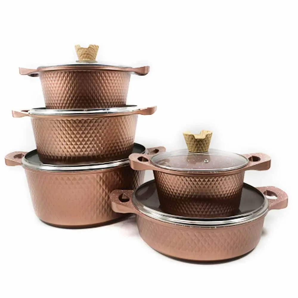 Factory stock luxury cookware sets non stick white cookware set