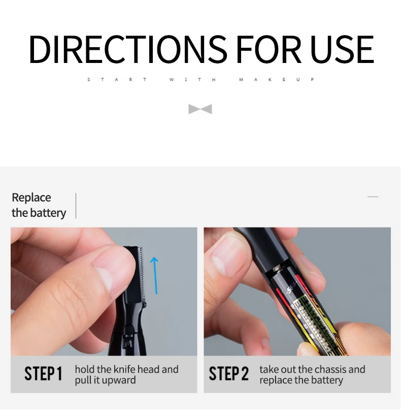 Электрический триммер для бровей от частного бренда, инструменты для макияжа, бритвенный триммер Wyebrow