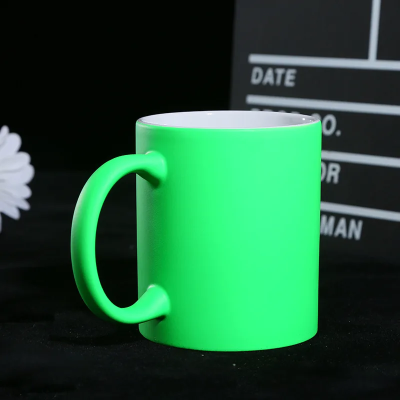 Fluorescent Sublimation Coating 11OZ Mug Office Tea Advertising Gift Ceramic Cup