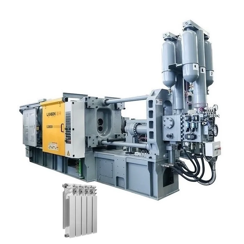 Aluminum injection molding die casting machines 800T die casting aluminum heat sink radiator production machine