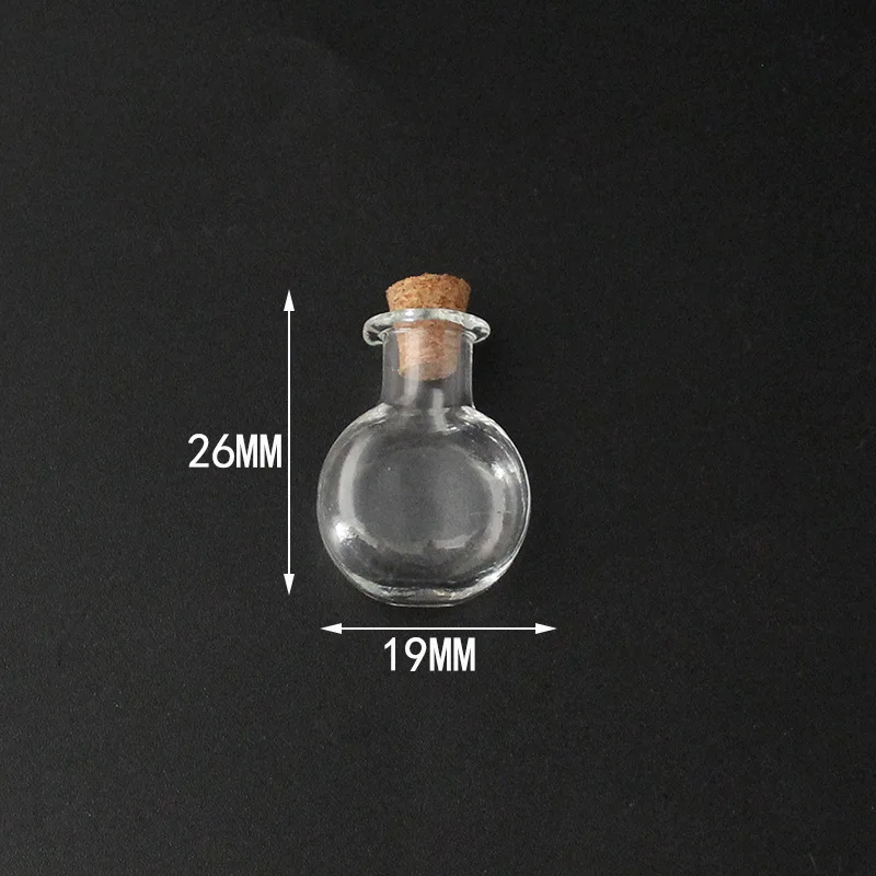 DIY shaped small mini glass  drift  wishing fragrant water bottle mobile phone pendant rope pendant accessories