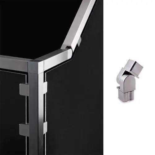 Competitive Price Mirror Casting Balcony Railing Round 304  Stainless Steel Square Tube Pipe Railing  Connectors