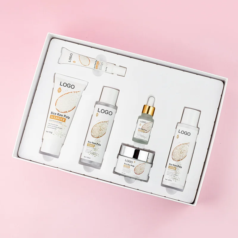 private label korean organic raw rice pulp anti-acne facial cleanser customize logo rice whitening foam face wash for oily skin