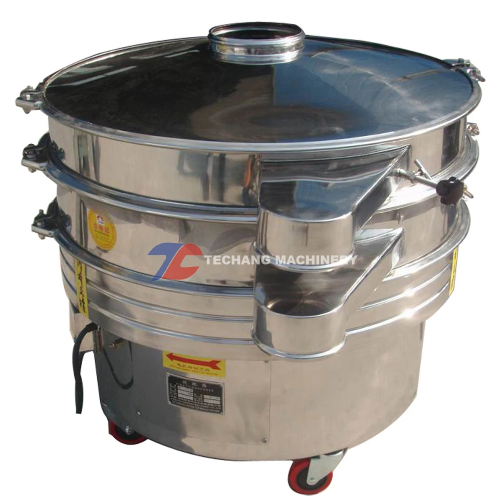 Solid-liquid separator rotary vibrating sieve filter