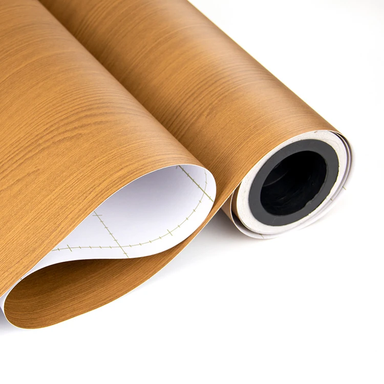 PVC wallpaper roll Thicken Vinyl Adhesive Wallpaper Sticker vacuum press pvc membrane ceiling laminating film