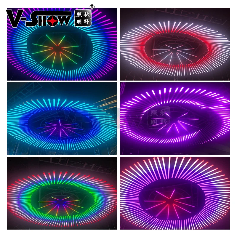 V-Show Led Pixel 16pcs With Controller RGB Pixel Bar Lights 3IN1 LED Pixel Tube Dj Disco Club