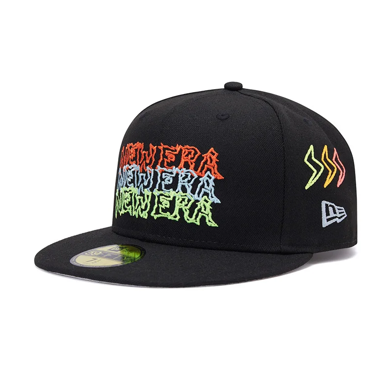 Дышащая бейсбольная кепка new era с короткими полями из полиэстера и акрила для